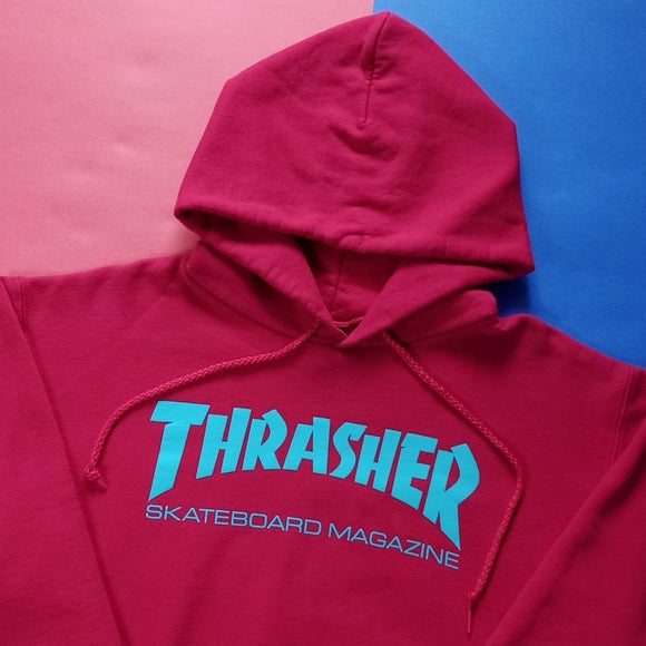 Thrasher Skateboard Magazine Red Essential Hoodie Unisex