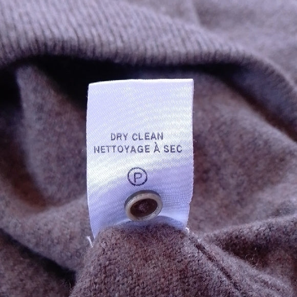 Raffi Wool/Cashmere Brown Sweater ELBOW PATCH