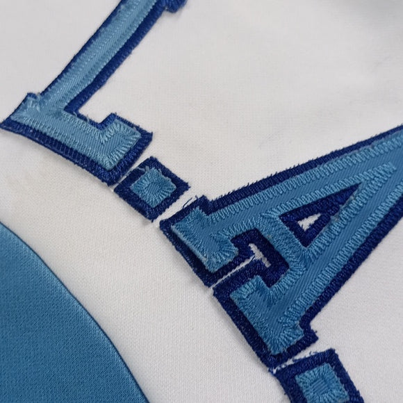 L.A. Lakers Baby Blue Majestic Hardwood Classic Basketball Jersey
