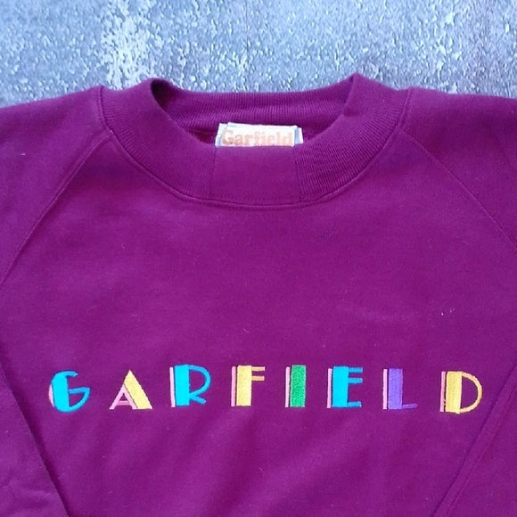 VINTAGE 1978 Garfield Embroidered Crewneck Sweater