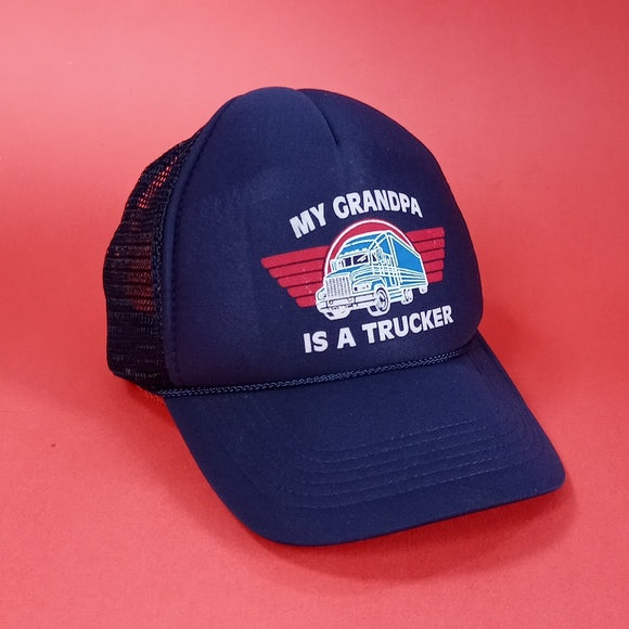 Vintage My Grandpa Is A Trucker Cobra Trucker Hat
