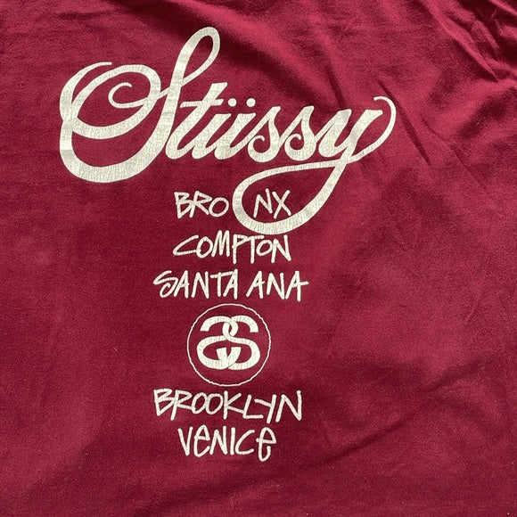 STUSSY New York Los Los Angeles Tokyo Cities Graphic Long-sleeve Shirt