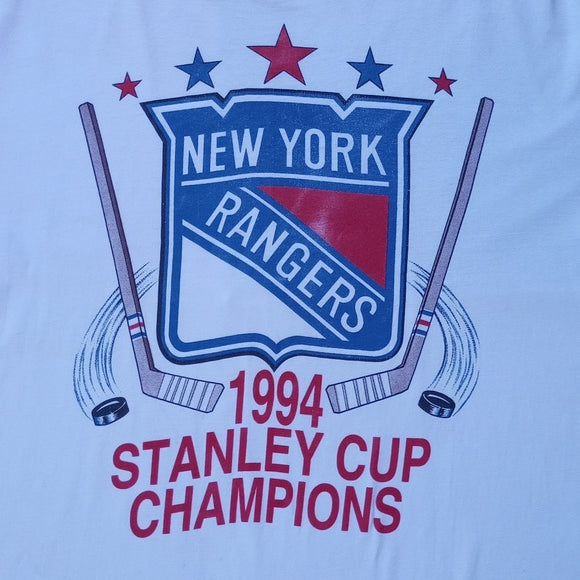 Vintage 1994 NHL New York Rangers Stanley Cup Champions Single Stitch T-Shirt Un