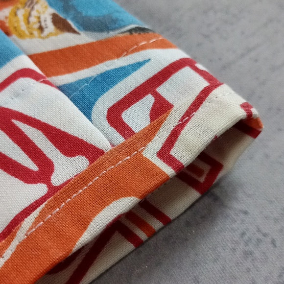 Vintage 1983 Boom Box Benny's "The A-Team" Custom Patchwork Shorts – UNISEX