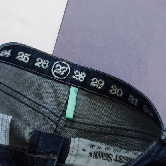 Earnest Sewn High Rise Super Slim Denim Jeans Ginger .475