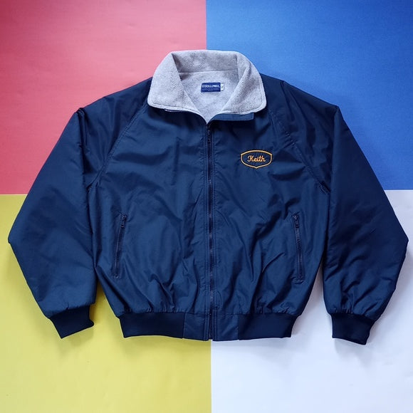 Vintage 90s Mystic Carvers Club Sailing Ship Keith Zip-Up Jacket Embroidered