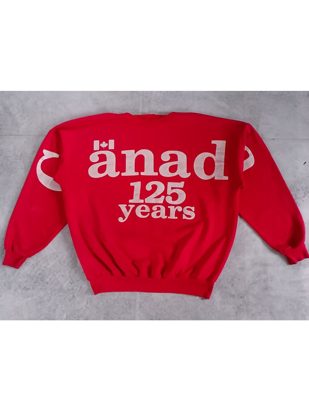 Vintage 1992 AOP Canada 125 Years Graphic Sweatshirt