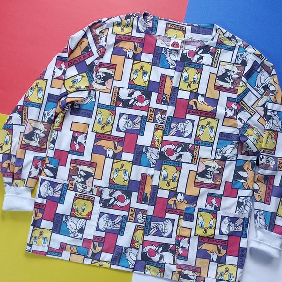 Vintage 1998 Looney Tunes Button Up Shirt unisex