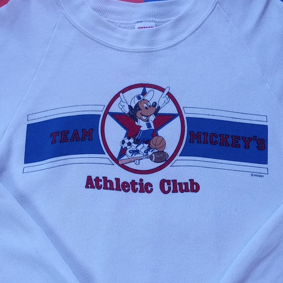Vintage 90s Team Mickey's Athletic Club Crewneck Sweater