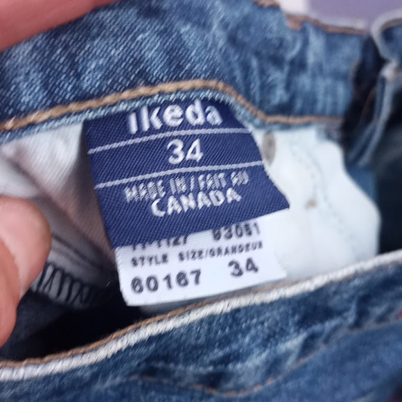 Vintage MADE IN CANADA IKEDA GENUINE CLASSIC Denim Jeans UNISEX DAD STYLE