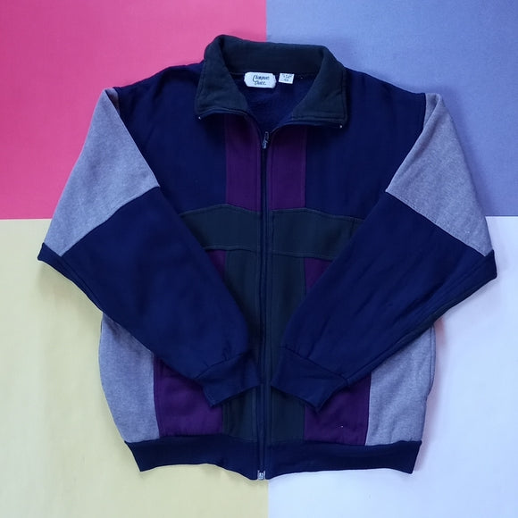 Vintage Uncle Phile Style Color Block Zip Up champions Choice Sweater UNISEX