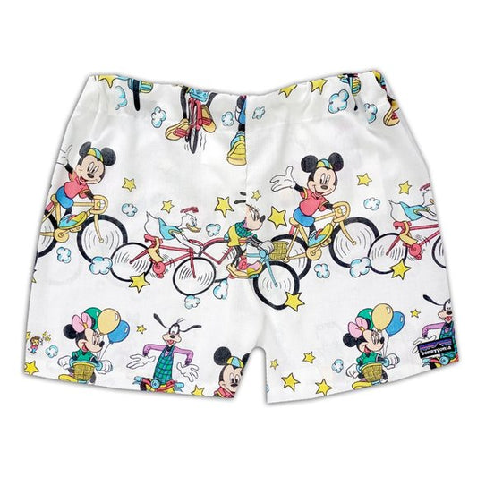 Custom Reworked Vintage 1990s Mickey Mouse Cycling Friends Bennygonia Shorts