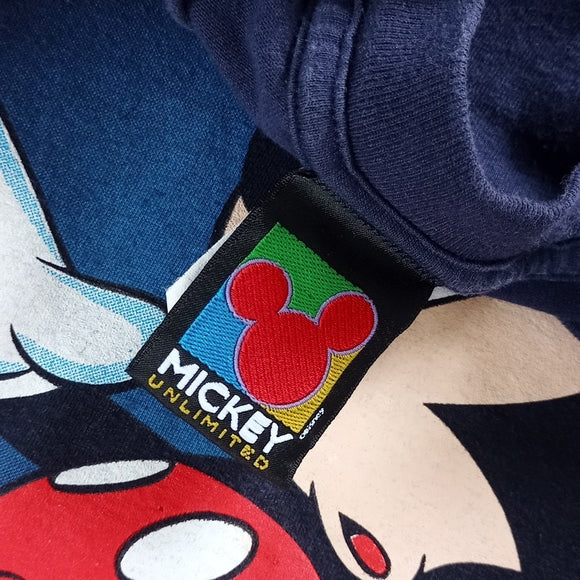 Vintage 80 90's Walt Disney MICKEY Mouse All Over Print Orlando Florida T-Shirt