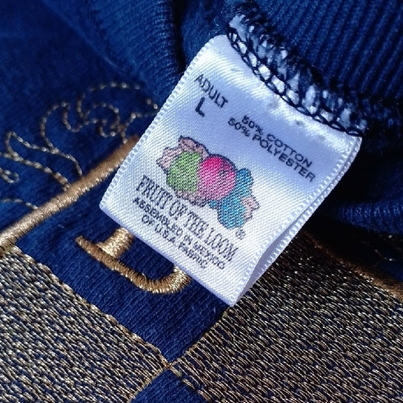 VINTAGE 90s BG ALGONA Embroidered Crewneck Sweater Fruit Of The Loom UNISEX