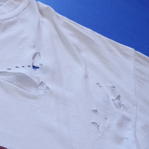 Vintage 90s Distressed BULLDOZER Sleeping Dog Graphic Tee The Original Bullies