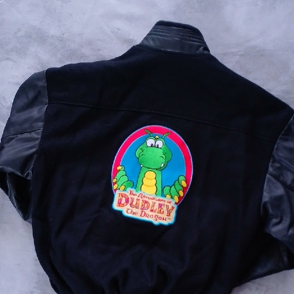 RARE Vintage 1990s The Adventures Of Dudley The Dragon Varsity Jacket