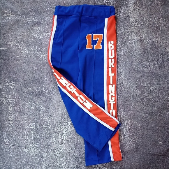 VINTAGE 70s BURLINGTON TRACKSUIT BLUE/ORANGE TALON ZIPPER #17