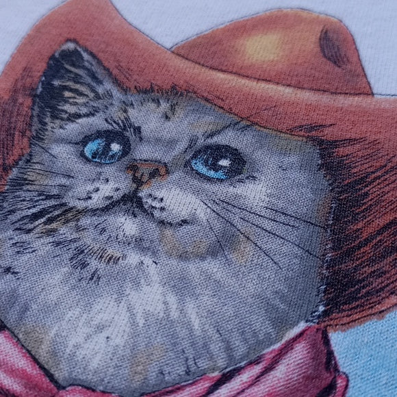 Cowboy Cats Houston Texas Prints Of Tails T-Shirt