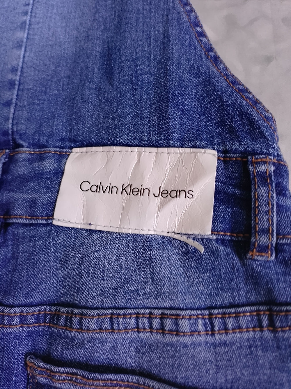Calvin Klein Denim Blue Women's Jean Overalls - Classic Dungaree Style