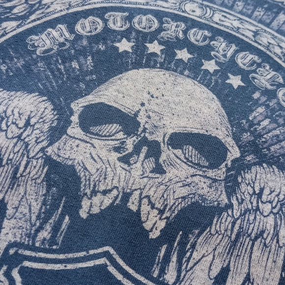 Harley Davidson Motorcycles Skull with Wings Long Sleeved Shirt