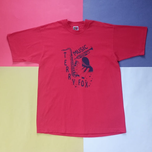Vintage Terry Fox Music Single Stitch T-Shirt Unisex