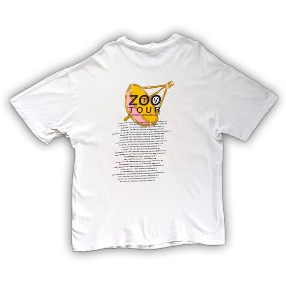 Vintage 19912U2 Zoo TV Outside Broadcast Tour Single Stitch T-Shirt