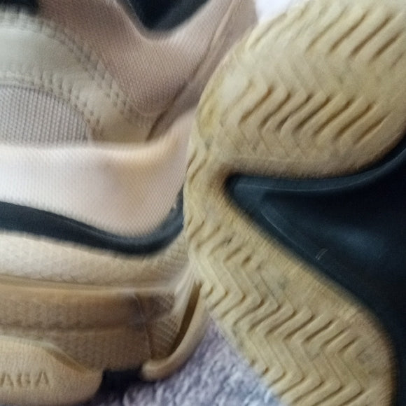 Balenciaga Beige and Black Sneakers TRIPLE S