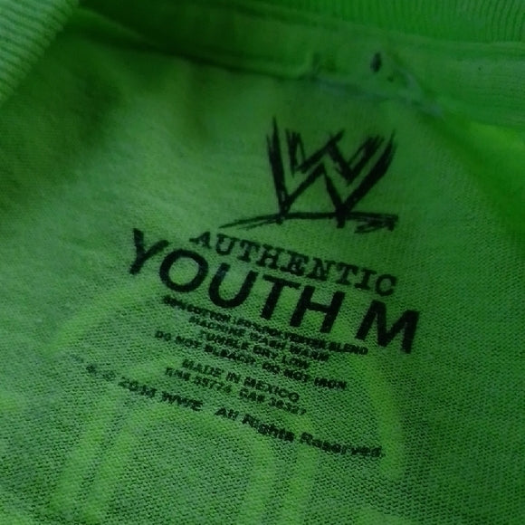 2014 WWE JOHN CENA YOU CAN'T SEE ME GREEN T-SHIRT