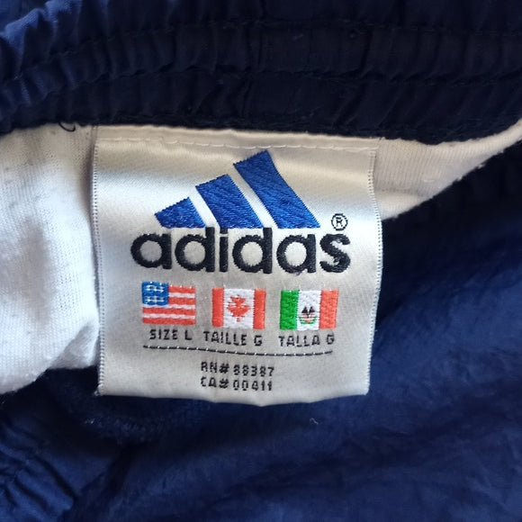 Vintage 90s ADIDAS Blue essential Slash Pants
