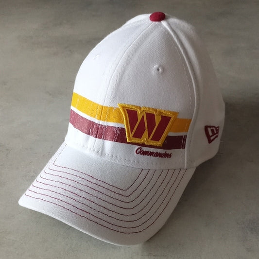 NWOT Washington Commanders New Era Pola 39THIRTY Flex Hat - White UNISEX