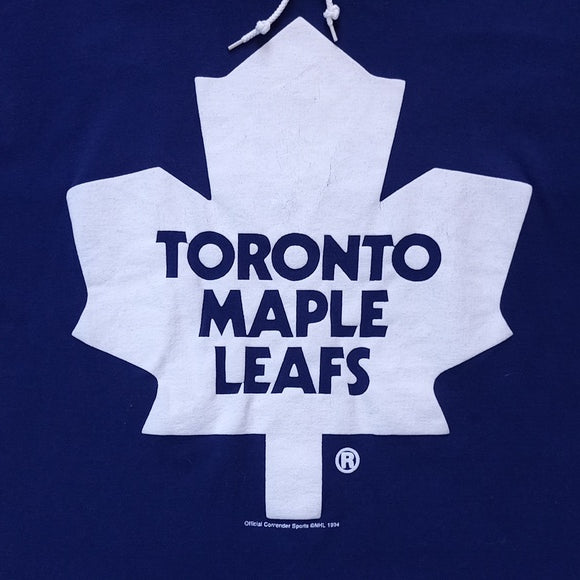Vintage 1994 Toronto Maple Leafs NHL Hoodie Sweat Shirt Single Stitch