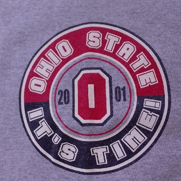 Vintage 2001 Ohio State It's TIME Gray T-Shirt