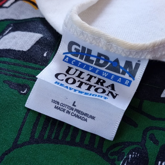 Vintage 90s THUNDER By The Beach Grand Bend Motorplex Muscle Shirt