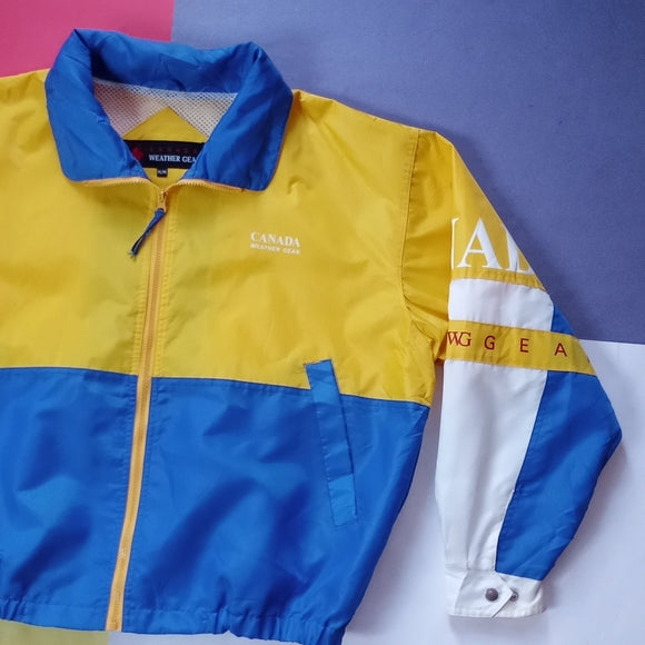 Vintage 90s Canada Weather Gear Windbreaker Jacket Unisex