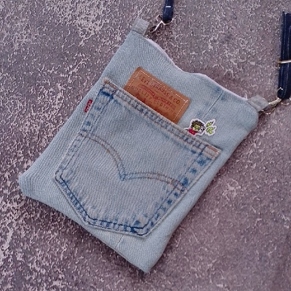 One-of-a-Kind Reworked Levi’s Crossbody Bag – Unisex 512s