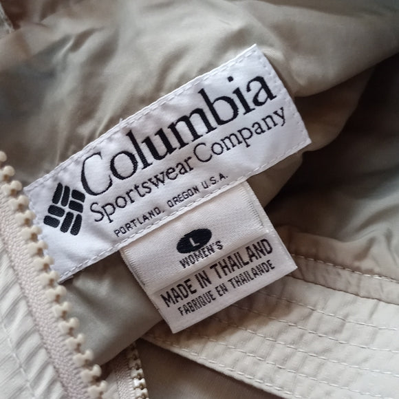 Vintage Women's 90s Columbia Windbreaker Jacket SIZE: Large Great Condition! S a