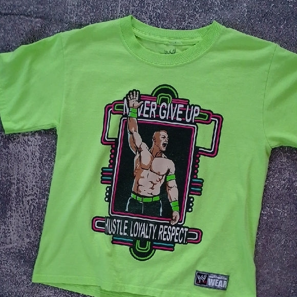 2014 WWE JOHN CENA YOU CAN'T SEE ME GREEN T-SHIRT
