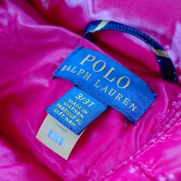 POLO BY RALPH LAUREN RED DOWN PUFFER JACKET KIDS