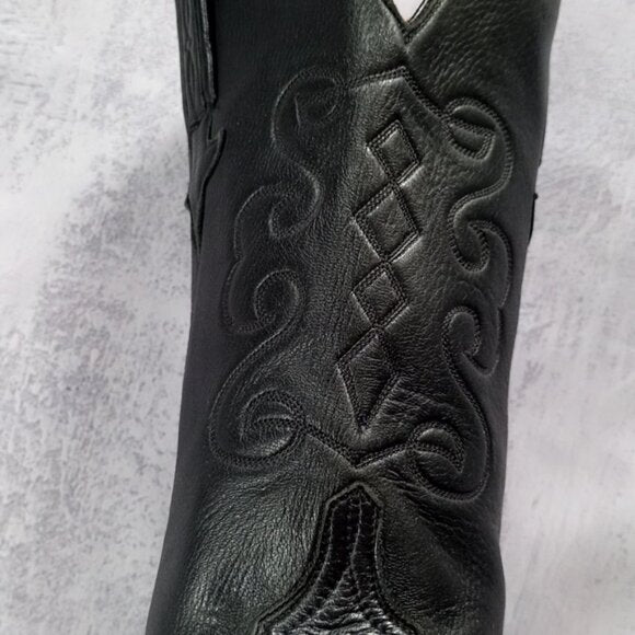 AMPUTEE VINTAGE Lucchese Cowboy Leather Boot RIGHT FOOT L000308 10.5 D 63362