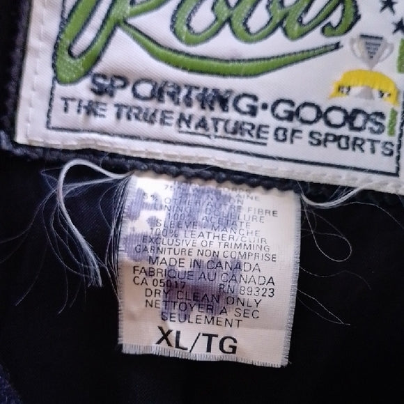 VINTAGE 1999 Roots Athletics Canada Kids Varsity Jacket UNISEX
