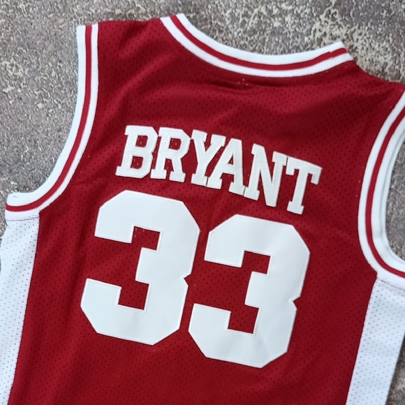 KOBE BRYANT Red Lower Merion High School Basketball Jersey