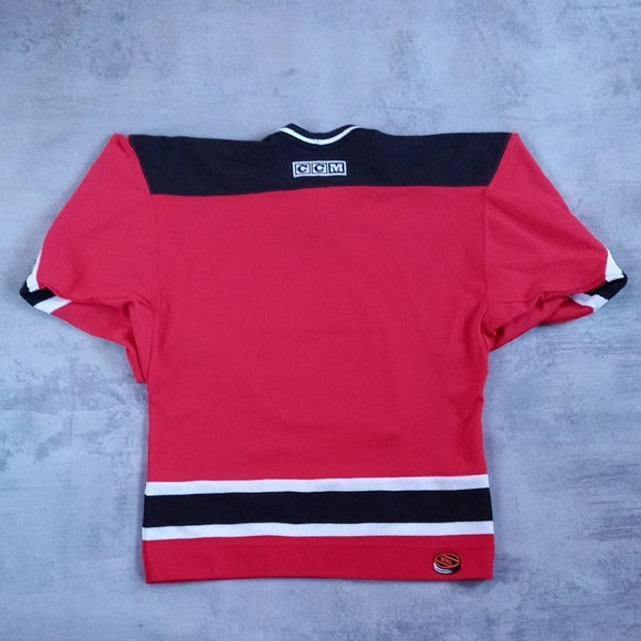 Vintage 90s CCM New Jersey Devils Red Hockey Jersey