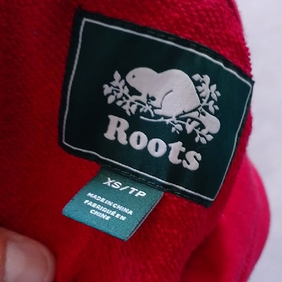 Roots Vibrant Red Hooded Vest Dress