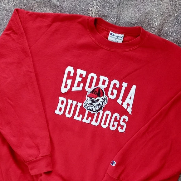 Champion Georgia Bulldogs Red Sweater UNISEX