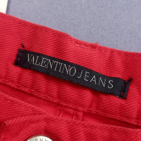 VALENTINO Red Denim Jeans Unisex