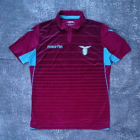 Macron Maroon and Light Blue Polo Shirt