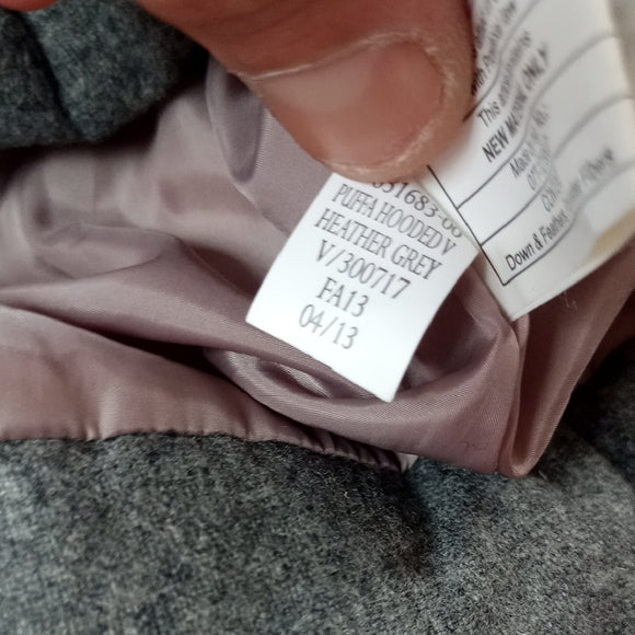 GAP WINTER WARMTH WOOL /GOOSEDOWN Gray Hooded Vest OUTDOOR EDITION