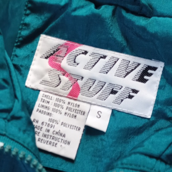 Vintage 90s Funk Colour Block and Pattern Windbreaker Jacket