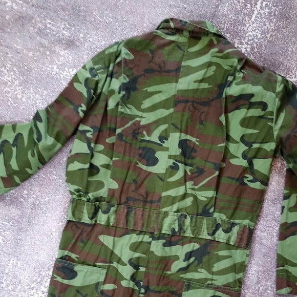 VINTAGE World Famous Camouflage suit Green Duck Hunting Jumpsuit
