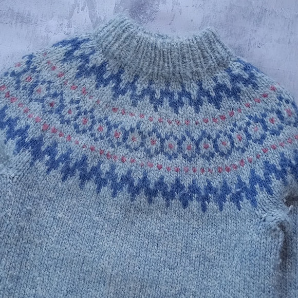Vintage 90s Hodic Pattern Big Fluffy Sweater